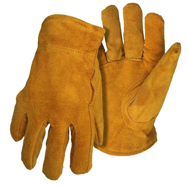 Boss Driver Gloves, Men's, 2XL, Keystone Thumb, Open, Shirred Elastic Back Cuff, Leather 41762X